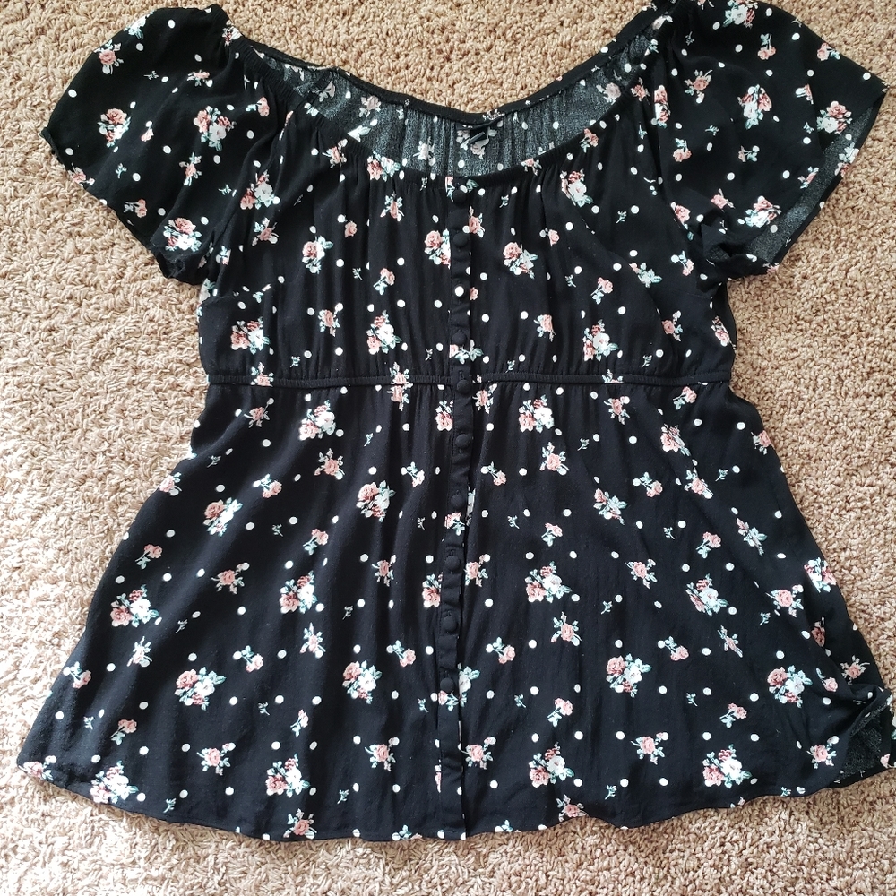 Torrid floral babydoll top